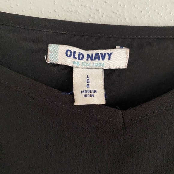 Old Navy Dress Size Large Beaded Black Tank Sleeveless Jeweled Neutral Party - Picture 2 of 8